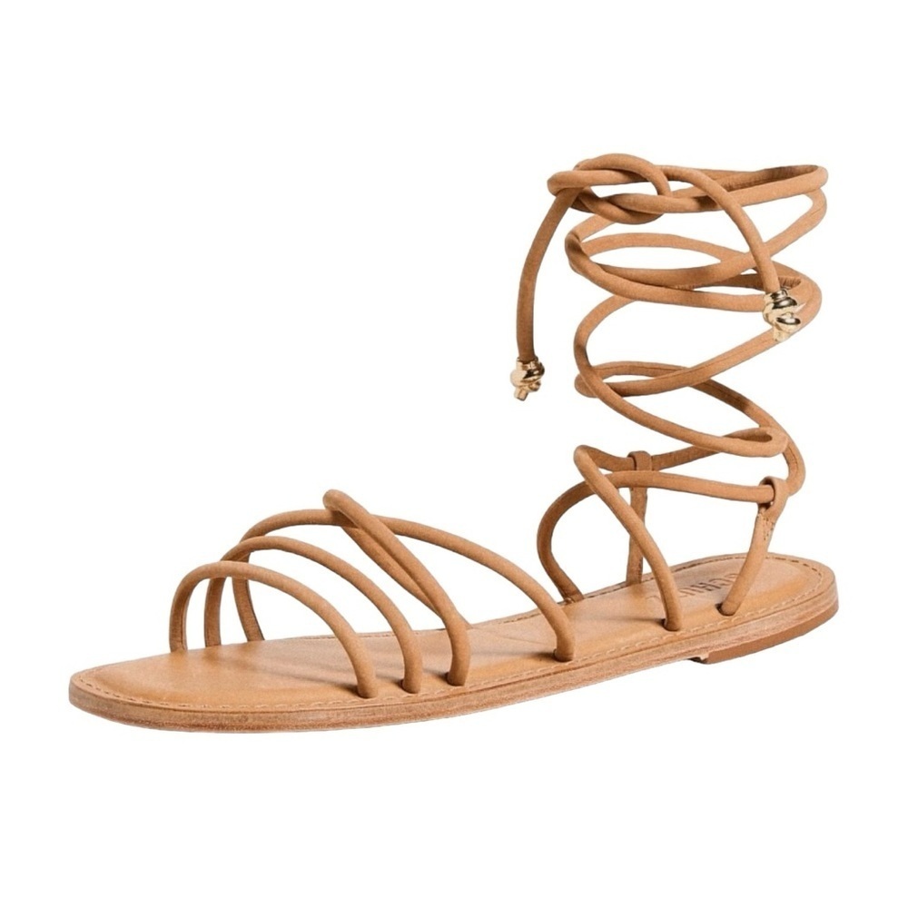 NWT SCHUTZ ‘Magdalena’ Women’s Lace Up Sandals in “Nude Caramel” Size 5.5